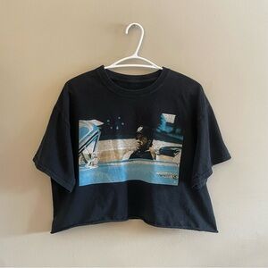 Ice Cube Black Graphic Crop Top Band Tee – Size XL GUC/Fair